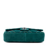 Chanel Paris Edinburgh Medium Stitched Suede Saltire Single Flap Secondhand