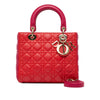 Dior Medium Bicolor Lambskin Cannage Lady Dior Secondhand