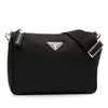Prada Saffiano Trimmed Re Nylon Zip Top Crossbody Secondhand