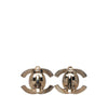 Chanel CC Brass Turn Lock Clip On Earrings Secondhand