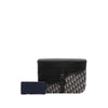 Dior Oblique Canvas and Leather Saddle A4 Pouch Secondhand