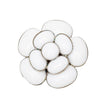Chanel Silver Plated and Glass Camellia Brooch Secondhand