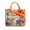 Gucci Medium Canvas Flora Satchel Secondhand