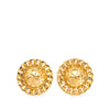Secondhand Chanel Gold Plated Quilted Chain Clip On Earrings