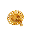 Secondhand Chanel Gold Plated Quilted Chain Clip On Earrings