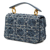 Dior Mini Tweed Cannage Jolie Top Handle Bag Secondhand