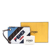 Fendi Fila Mania Multicolor Zucca Embossed Leather Clutch Secondhand