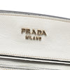 Prada Saffiano Trimmed Canvas Satchel Secondhand