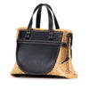 LOEWE Small Raffia and Leather Gate Top Handle Bag Secondhand