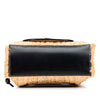 LOEWE Small Raffia and Leather Gate Top Handle Bag Secondhand