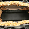 LOEWE Small Raffia and Leather Gate Top Handle Bag Secondhand