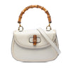 Gucci Calfskin Frame Print Bamboo Top Handle Bag Secondhand