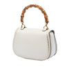 Gucci Calfskin Frame Print Bamboo Top Handle Bag Secondhand