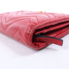 Gucci GG Marmont 466492 Leather Compact Wallet Red Secondhand