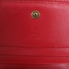 Secondhand Gucci GG Marmont 466492 Leather Compact Wallet Red