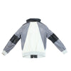Gucci Litriang Leather Biker Jacket in Metallic Gray x White x Black, 48 IT Secondhand