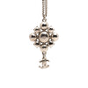 Chanel CC Brass Strass Pendant Necklace Secondhand