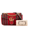 Gucci Small GG Marmont Houndstooth Tweed Flap Crossbody Secondhand