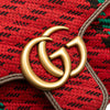 Gucci Small GG Marmont Houndstooth Tweed Flap Crossbody Secondhand