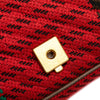 Gucci Small GG Marmont Houndstooth Tweed Flap Crossbody Secondhand