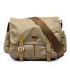 Prada Tessuto Double Buckle Messenger Bag Secondhand