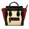 Celine Nano Tricolor Nubuck and Drummed Calfskin Luggage Tote Secondhand