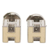 Hermès Palladium Plated Cage D H Cube Earrings Secondhand