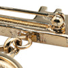 Secondhand Chanel Gold Plated Heart Lock and Key Brooch Pin