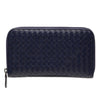 Secondhand Bottega Veneta Leather Intrecciato Zip Around Wallet