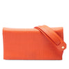 LOEWE Linen Embossed Calfskin Anagram Vega Crossbody Secondhand
