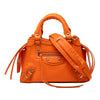 Balenciaga Mini Croc Embossed Calfskin Motocross Neo Classic City Satchel Secondhand
