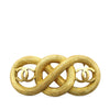 Chanel CC Gold Plated Infinity Brooch Secondhand