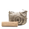 Bottega Veneta Metallic Intrecciato Trimmed Cervo Deerskin Illusion Shoulder Bag Secondhand