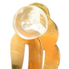 Chanel CC Gold Plated Flower Clip On Earrings Secondhand