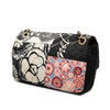 Chanel Mini Rectangular Printed Nylon and Jersey Patchwork Single Flap Secondhand