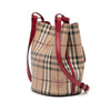 Burberry Haymarket Check Coated Canvas Lorne Bucket Bag Secondhand