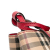 Burberry Haymarket Check Coated Canvas Lorne Bucket Bag Secondhand