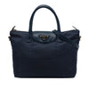Prada Saffiano Trimmed Tessuto Satchel Secondhand