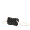 Chanel Quilted Calfskin Maxi Pearls Clutch With Chain Secondhand