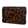 Miu Miu Leopard Printed Calfskin Hair Frame Clutch Secondhand