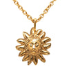 Chanel Gold Plated Leo Lion Sun Medallion Necklace Secondhand
