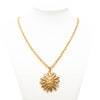 Chanel Gold Plated Leo Lion Sun Medallion Necklace Secondhand
