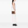 Burberry Small Leather and House Check Canvas Derby Macken Crossbody Secondhand