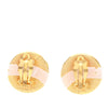 Chanel Gold Plated 31 Rue Cambon Button Clip On Earrings Secondhand