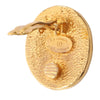 Chanel Gold Plated 31 Rue Cambon Button Clip On Earrings Secondhand