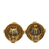 Secondhand Chanel Gold Plated CC Clip On Earrings