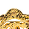 Chanel Gold Plated Gripore CC Brooch Secondhand