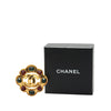 Chanel Gold Plated Gripore CC Brooch Secondhand