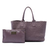 Bottega Veneta Limited Edition Medium Lambskin Intreccio Cabat Tote Secondhand