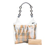 Secondhand Burberry PVC and House Check Canvas Shopper Tote